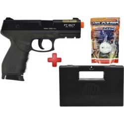 Pistola Airsoft Taurus Spring Black 24/7 + Case Maleta + BBs Nautika 0.12g - Unissex