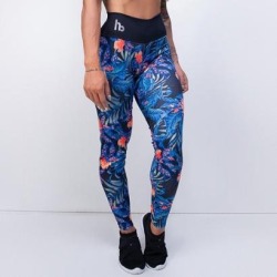 Calça Legging Estampada Flower Feminina - Feminino