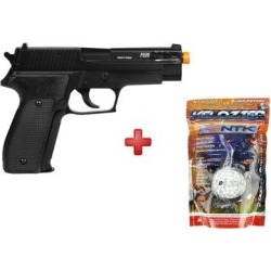 Pistola Airsoft Spring Sig Sauer P226 Slide Metal + BBs Nautika 0.12g - Unissex