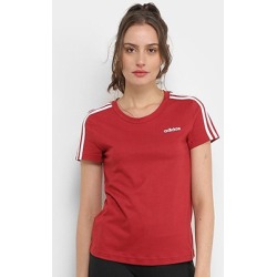 Camiseta Adidas Essentials 3 Stripes Feminina - Feminino