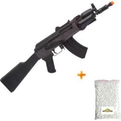 Kit Rifle de Airsoft Spring Kalashnikov AK Spetsnaz 355 Fps Cyber Gun + Bbs - Unissex