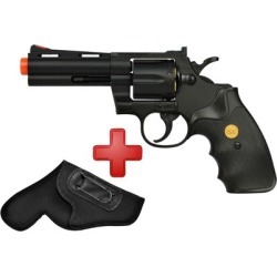 Revólver Airsoft Spring UHC Revolver Gun UA-937 + Coldre Neoprene - Unissex