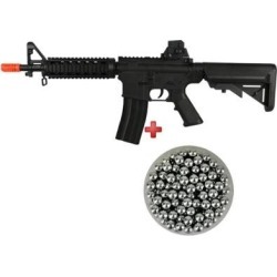 Rifle Airsoft Spring Vigor M4 CQB Black + Esferas de Alumínio Dispropil 200un - Unissex