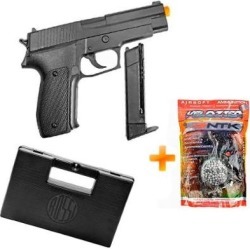 Kit Pistola P226 KWC Spring + Maleta Rígida + 2000bbs - Unissex