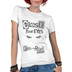Camiseta Criativa Urbana Rock Music - Feminino