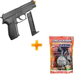 Kit Pistola de Airsoft Spring ZM04 6MM + BBs 0.12g - Unissex