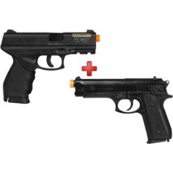 Pistola Airsoft Spring Taurus 24/7 + Pistola Airsoft Spring Taurus PT92 - Unissex