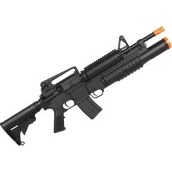 Rifle Airsoft Elétrico Bivolt/Spring M4A1 Shotgun Lança Granada - Unissex