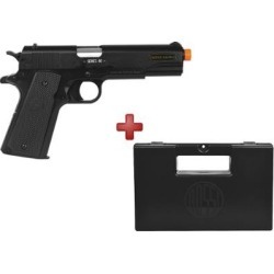 Pistola Airsoft Spring Colt 1911 A1 Slide Metal + Case Maleta - Unissex