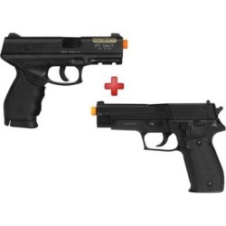 Pistola Airsoft Spring Taurus 24/7 + Pistola Airsoft Spring Sig Sauer P226 - Unissex