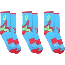 Kit Asics Comic Quarter c/ 3 pares - Unissex
