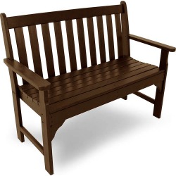 5' Poly-Wood Vineyard Outdoor Bench, in Mahogany