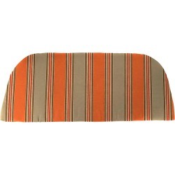 41.75" x 18.75" Sunbrella Classic Outdoor Bench Cushion, Poppy Stripe