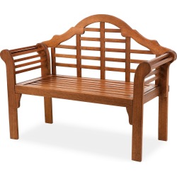 Lutyens Wood Garden Bench, in Natural