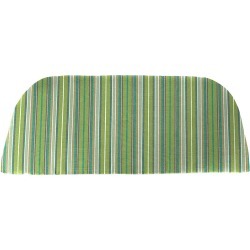 Sunbrella Classic Swing/Bench Cushion, in Light Green Stripe