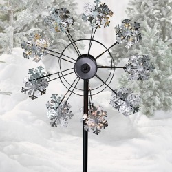 Solar Snowflake Wind Spinner