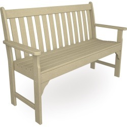 5' Poly-Wood Vineyard Outdoor Bench, in Sand
