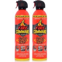 Fire Command™ Fire Suppressant Spray Can, 2-pack