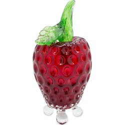 Glass Fruit Fly Trap in Strawberry Design