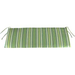 Sunbrella Classic Swing/Bench Cushion, in Light Green Stripe