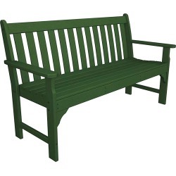 4' POLYWOOD Outdoor Bench, in Green
