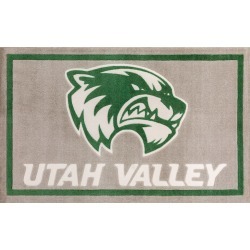 2 x 3 X-Small Utah Valley University Gray Area Rug - Luxury Sports