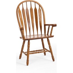 DEALS Oak Dining Room Arm Chair - Classic Chestnut