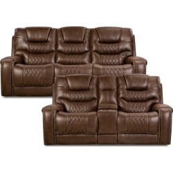 Chocolate Brown Power Living Room Set - Desert Chocolate Brown Power Living Room Set - Desert