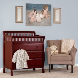 Classic Cherry Changing Table & Dresser - Marcus