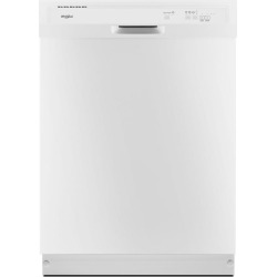 Whirlpool Dishwasher with Recessed Handle - White