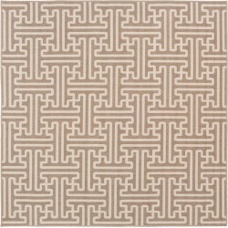 9' Square Camel and Cream Indoor-Outdoor Rug - Alfresco