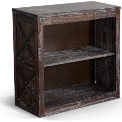 Rustic Dark Brown Bookcase - Carriage House