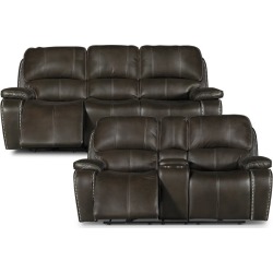Midnight Brown Manual Reclining Living Room Set - Jamestown Midnight Brown Manual Reclining Living Room Set - Jamestown
