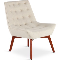 Mid Century Modern Beige Accent Chair - Ventura