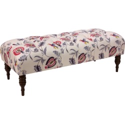 Bright Multi Tufted Top Bench