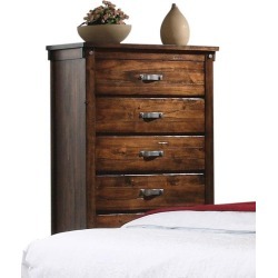 Rustic Brown Chest of Drawers - Jessie