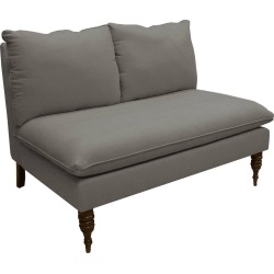 Linen Gray Armless Loveseat