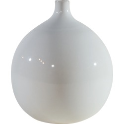 Magnolia Home Furniture Ivory Ceramic Squat Vase