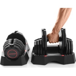 Weider Select-a-Weight 50 Lb. Adjustable Dumbbell Set and Storage Tray