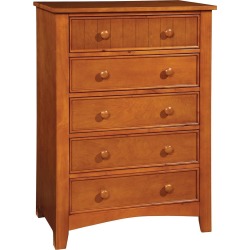 Oak 5-Drawer Chest of Drawers
