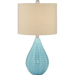 Turquoise Blue Table Lamp - Coastal