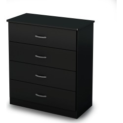 Black 4-Drawer Chest of Drawers - Libra