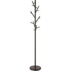 Black Contemporary Metal Coat Rack