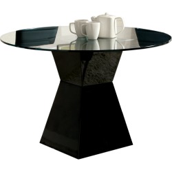Modern Round Glass Dining Table - Mauna