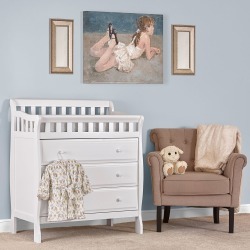 Classic White Changing Table & Dresser - Marcus