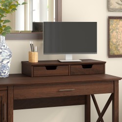 Cherry Brown Desktop Organizer with Drawers - Key West