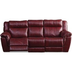 Red Leather-Match Manual Reclining Living Room Set - K-Motion