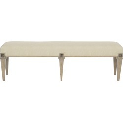 Traditional Sandstone Upholstered Bench - Santa Barabra