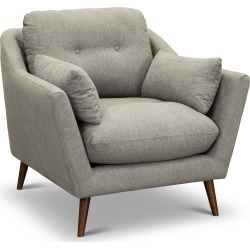 Mid Century Modern Gray Chair - Ethan