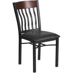 Wood and Metal Restaurant Chair